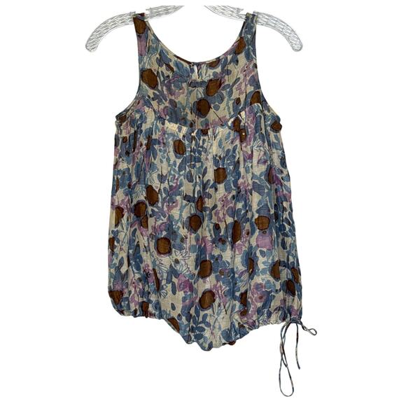 Tracy Reese for Bergdorf Goodman linen silk summer sleeveless top small - Picture 1 of 11